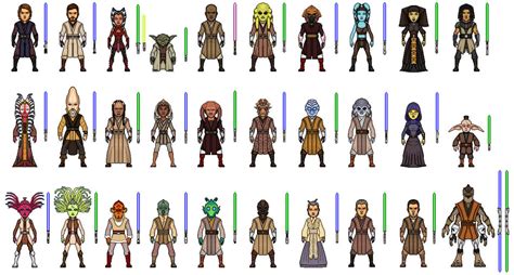 clone war jedi clothing|all jedi in clone wars.